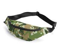 JiuPopular Waist Bag, Frog Camouflage Bumbag, Adjustable Fanny Pack for Running Walking Hiking