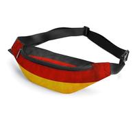 JiuPopular Waist Bag, Germany Flag Bumbag, Adjustable Fanny Pack for Running Walking Hiking
