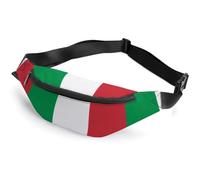 JiuPopular Waist Bag, Italy Flag Bumbag, Adjustable Fanny Pack for Running Walking Hiking