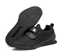 JiuQing Professional Weightlifting Shoes Men Women Indoor Fitness Cross Training Shoes for Gym Squat Powerlifting,Black,10 UK