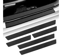 jiuqiwang 5pcs/Set Car Sill Protectors Strips for Toyota Corolla Touring Sports 5-Dr Estate 2019-2023, Anti Scratch Door Sill Bumper Protector Film Carbon Fiber Car Door Sill Guard Sticker