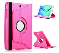 JiuRui Cases and Covers for Huawei MediaPad M5 Pro 10.8, Custer 3 Ply 360 Leather Rotating Cover for Huawei MediaPad M5 M5 Pro 10.8 CMR-AL09 CMR-W09 (Colour: 3) 60 Pink Red)