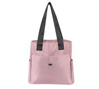 Jiusely Casual Handbags for Women, Tote Bags for Women, Nylon Shoulder Bag Large Pink Handbags Crossbody Bag Multifunctional Tote Bag with Zipper for Travel, Beach, Gym, Work, School