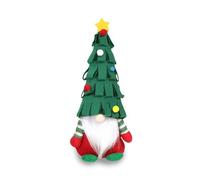Jiusely Christmas Gonk Gnome Handmade Plush Doll - 36cm Scandinavian Tomte Figurine Green, Xmas Decorations for Home Kitchen Farmhouse & Santas Grotto