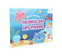 Jiusely Dot Art Activity, Sticker Dot Art for Kids, Cartoon Animal Ocean Sticker Kits for Kids Arts and Crafts Kits, Birthday Gifts for Boys & Girls Airplane Travel Activities