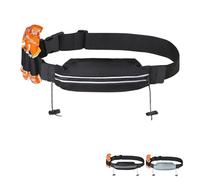 Jiusely Slim Running Belt for Women Men Running Waist Pack with 4 Energy Gel Loops, Triathlon Race Belt Lightweight Runners Pouch for Triathalon, Marathon, Jogging, Running and Cycling