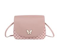 Jiusely Small Crossbody Bag for Girls, Shoulder Handbag with Butterfly Buckle, PU Leather Messenger Bags, Cute Shell Bag Purse Gifts for Teens Girls