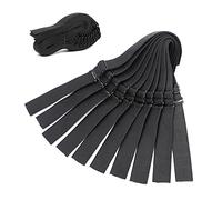 JIUSERLU Adjustable Straps For Wigs And Making Wigs，Adjustable Wig Bands (Black, 1‘’ x 20pcs)