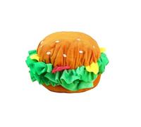 JIUSILIFE Funny Pet Custume, Hamburger Collar Hat, Halloween Fun Costume, Anime Cosplay Dress for Cat Dog Christmas,M
