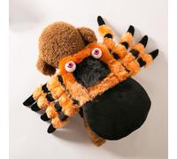 JIUSILIFE Halloween Dog Costume,with Spider Legs and Eyeballs Decorations Party Cosplay Accessories,Scary Funny Puppy Halloween Adjustable Clothes,for Small Medium and Big Dog,Cat,Pet,L