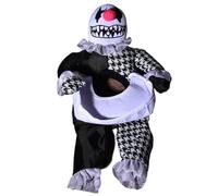 JIUSILIFE Halloween Pet Costume Demon Dog Apparel Devil Cat Clothes Funny Ghost Cosplay Novelty Party for Small Medium Large Dogs,L