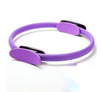 JIUSILIFE Pilates Ring, 14.9 Inch Circular Gym Ring, Hip Stretch Equipment with Double Padded Handles, Yoga and Pilates Gym Ring for Inner Thigh Training, Shaping, Pelvic Floor Training,Purple