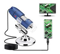 Jiusion 2K HD 2560x1440P USB Digital Microscope for Android Cellphone and Tablet Windows Mac Linux, 40X to 1000X Magnification Mini Endoscope Handheld Camera for Coin Facial Skin Scalp
