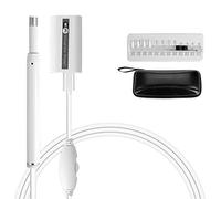 Jiusion WiFi USB Digital Otoscope Endoscope Carrying Bag HD Handheld Ear Scope Canal Cleaning Wax Removal Tool Portable Inspection Camera 6 LEDs Set Kit for iOS Android Windows (White)