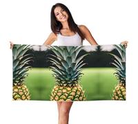 JIUTY Be A Pineapple Printing 1 Pcs Peach Skin Velvet Quick Dry Lightweight Print Beach Towel For Beach,Gym,Outdoor,Indoor