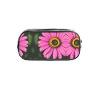 JIUTY Beauty Daisy 1 Stylish Clear Pen Case with Smooth Zipper, Multi-Purpose Stationery Bag for School & Office
