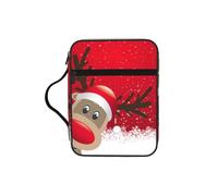 JIUTY Christmas Printed Bible Tote Bag with Sturdy Handle Protective Carrying Case for Church Worship & Pilgrimage