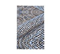 JIUTY Coastal Fishing Net Shell Printing Waffle Kitchen Towels,Soft Absorbent Waffle Design Dish Towels, 16x26 Inches,Multi-Purpose