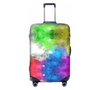 JIUTY Colorful Cloud Printing Large Suitcase Cover, Stretchable Suitcase Cover with Double-Sided Print, Keeps Luggage Closed