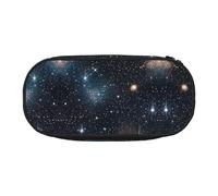 JIUTY Constellation Star Clusters Galaxies Cute Aesthetic Big Capacity Zipper Pencil Cases Pen,Portable Office Desk Organizer for Adults