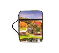 JIUTY Country Farm Printed Bible Tote Bag with Sturdy Handle Protective Carrying Case for Church Worship & Pilgrimage