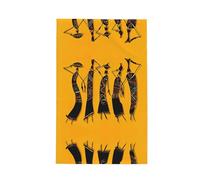 JIUTY Creative African Culture Printing Waffle Kitchen Towels,Soft Absorbent Waffle Design Dish Towels, 16x26 Inches,Multi-Purpose