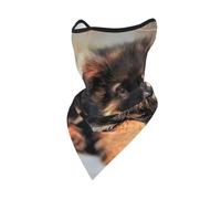 JIUTY cute german shepherd puppy Face Cover Scarf, Breathable for Running Camping Climbing