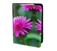 JIUTY Flowers Colorful Butterfly 1 Printing Passport Holder for Women Men,Cowhide Passport Travel Wallet, Travel Document Cover Accessories