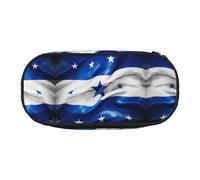 JIUTY Honduras Flag Cute Aesthetic Big Capacity Zipper Pencil Cases Pen,Portable Office Desk Organizer for Adults