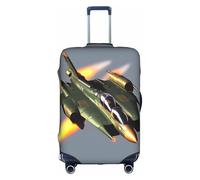 JIUTY Jet Fighters Printing Large Suitcase Cover, Stretchable Suitcase Cover with Double-Sided Print, Keeps Luggage Closed