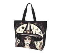 JIUTY Magic Witch Witchcraft Bohemian Print