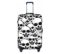JIUTY Many Mexican Skull Printing Large Suitcase Cover, Stretchable Suitcase Cover with Double-Sided Print, Keeps Luggage Closed