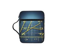 JIUTY Math Formula Yellow Printed Bible Tote Bag with Sturdy Handle Protective Carrying Case for Church Worship & Pilgrimage