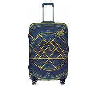 JIUTY Math Geometry Calculus Printing Large Suitcase Cover, Stretchable Suitcase Cover with Double-Sided Print, Keeps Luggage Closed