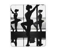 JIUTY New Love Gymnastics Mouse Pad With Stitched Edge Non-Slip Rubber Base Washable Mouse Pads For Computers Laptop