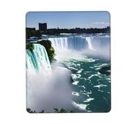 JIUTY Niagara Fall Mouse Pad With Stitched Edge Non-Slip Rubber Base Washable Mouse Pads For Computers Laptop