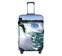 JIUTY Niagara Fall Printing Large Suitcase Cover, Stretchable Suitcase Cover with Double-Sided Print, Keeps Luggage Closed
