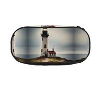 JIUTY Old Lighthouse-Standard-Scale-2_00x Cute Aesthetic Big Capacity Zipper Pencil Cases Pen,Portable Office Desk Organizer for Adults
