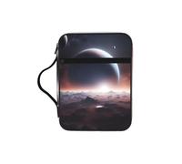 JIUTY Space Planet Printed Bible Tote Bag with Sturdy Handle Protective Carrying Case for Church Worship & Pilgrimage