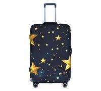 JIUTY Stars Eastern Pattern Printing Large Suitcase Cover, Stretchable Suitcase Cover with Double-Sided Print, Keeps Luggage Closed
