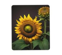 JIUTY Sunflowers In The Weeds Mouse Pad With Stitched Edge Non-Slip Rubber Base Washable Mouse Pads For Computers Laptop