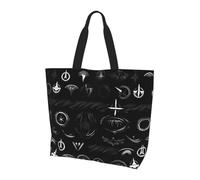 JIUTY Supernatural Symbols Black Print Print