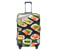 JIUTY Sushi Dill Pickles Printing Large Suitcase Cover, Stretchable Suitcase Cover with Double-Sided Print, Keeps Luggage Closed