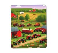 JIUTY Tractor Farm Mouse Pad With Stitched Edge Non-Slip Rubber Base Washable Mouse Pads For Computers Laptop