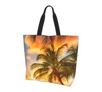 JIUTY Tropical Beach Palm Tree Sunset 1 Print