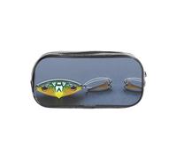 JIUTY Various Type of Fishing Baits Stylish Clear Pen Case with Smooth Zipper, Multi-Purpose Stationery Bag for School & Office