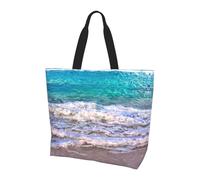 JIUTY White Beach Tropical Sea Print