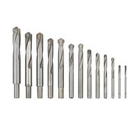 JIUWU 13pcs Tungsten Steel Cemented Carbide Twist Drill Bits, Metal Drill YG Alloy Blade, for Stainless Steel Copper Aluminum Zinc Alloy, 3.5-15.5mm
