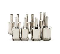 JIUWU Diamond Drill Bit Set, Glass Hole Saw Hollow Core Extractor Remover for Tiles Glass Ceramic Porcelain Marble, 0.39-1.0 Inches (2 Pieces per Size) Pack of 10