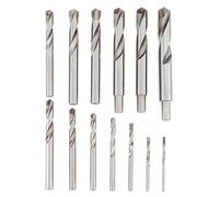 JIUWU Drill Bit Set,13 Pack Tungsten Steel Cemented Carbide Twist Drill Bits, Metal YG Alloy Blade, for Cast Iron, Iron Plate, Pig, 3 4 5 6 7 8 9 10 11 12 13.5 14 15 mm Drill Bit Set
